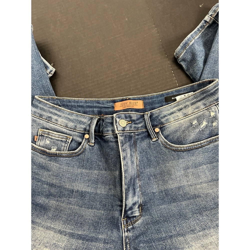 Judy Blue Slim Fit High Rise Jeans Sz 14W JB88776 DK - Picture 12 of 12